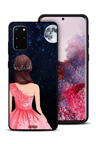 Tolwak غطاء حماية لهاتف سامسونج جالكسي S20 بلس بتصميم فتاة وقمر
