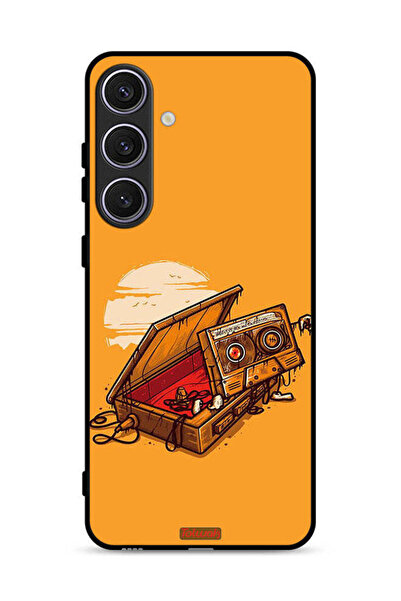 Tolwak غطاء حماية لهاتف سامسونج جالاكسي S25 بلس - فن الكاسيت والشريط اللاصق