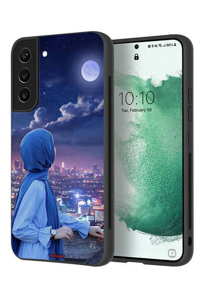 Tolwak غطاء حماية لهاتف سامسونج جالاكسي إس 21 بلس 5G بطبعة فتاة محجبة تنظر إل...