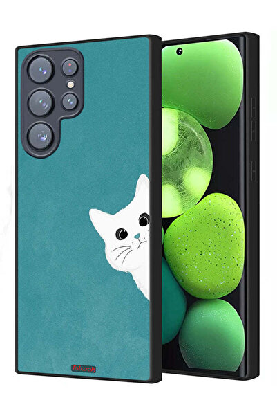 Tolwak Samsung Galaxy S22 Ultra 5G Protective Case Cover Cat Appearing