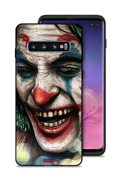 Tolwak غطاء حماية لهاتف سامسونج جالاكسي S10 بلس بتصميم وجه الجوكر الضاحك