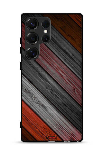 Tolwak غطاء حماية لهاتف سامسونج جالاكسي S25 ألترا بنمط خشبي ملون