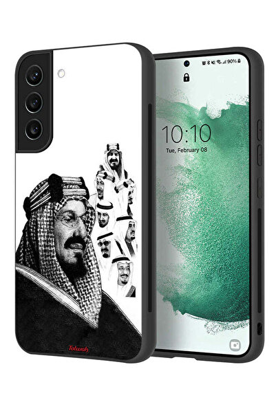 Tolwak غطاء حماية لهاتف سامسونج جالاكسي إس 21 بلس 5G، ملصق فني أبيض وأسود لمل...