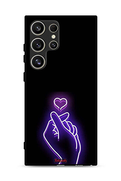 Tolwak غطاء حماية لهاتف سامسونج جالاكسي S24 ألترا 5G بتصميم قلب صغير