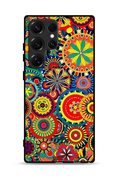 Tolwak غطاء حماية لهاتف سامسونج جالكسي S25 ألترا بنمط ماندالا ملون