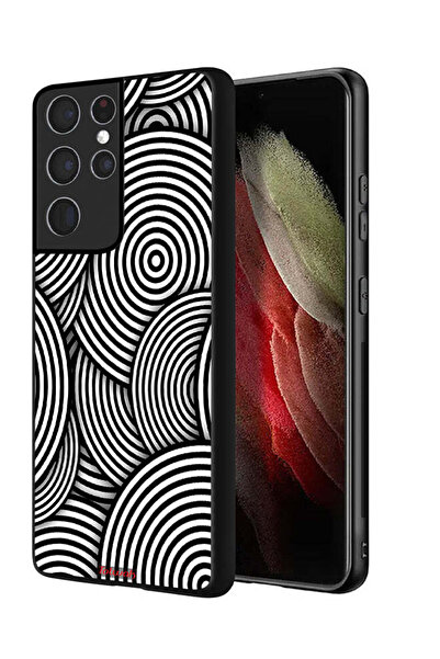 Tolwak غطاء حماية لهاتف سامسونج جالاكسي S21 ألترا 5G بنمط دوائر وهمية