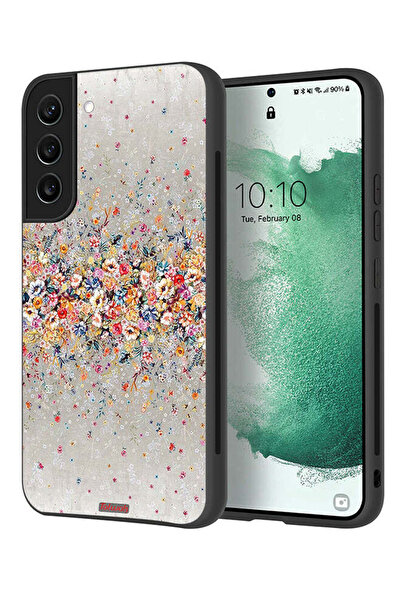 Tolwak غطاء حماية لهاتف سامسونج جالاكسي S22 بلس 5G، زهور صغيرة، فن تجريدي