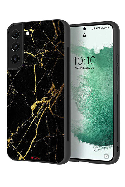 Tolwak غطاء حماية لهاتف سامسونج جالاكسي S22 بلس 5G، رخامي متصدع