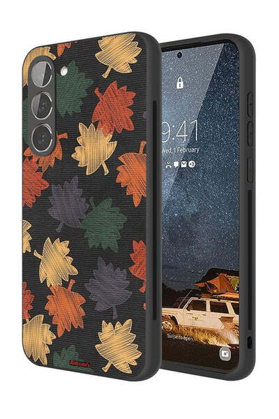 Tolwak غطاء حماية لهاتف سامسونج جالاكسي S23 بلس 5G برسومات أوراق الخريف