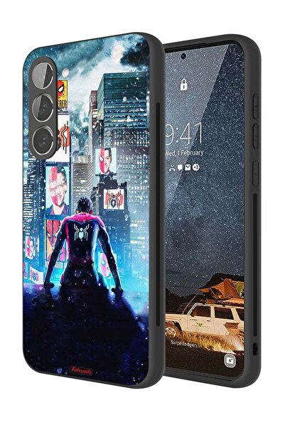 Tolwak غطاء حماية لهاتف سامسونج جالاكسي S23 5G أيقونة العنكبوت