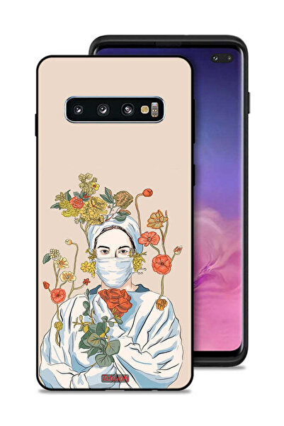 Tolwak غطاء حماية لهاتف سامسونج جالاكسي S10 بلس بتصميم فن الممرضة