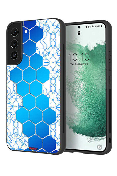 Tolwak غطاء حماية لهاتف سامسونج جالاكسي S21 5G بأيقونات سداسية الشكل من Honey...