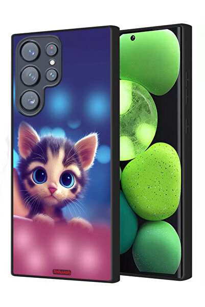 Tolwak غطاء حماية لهاتف سامسونج جالاكسي S22 ألترا 5G - قطة صغيرة