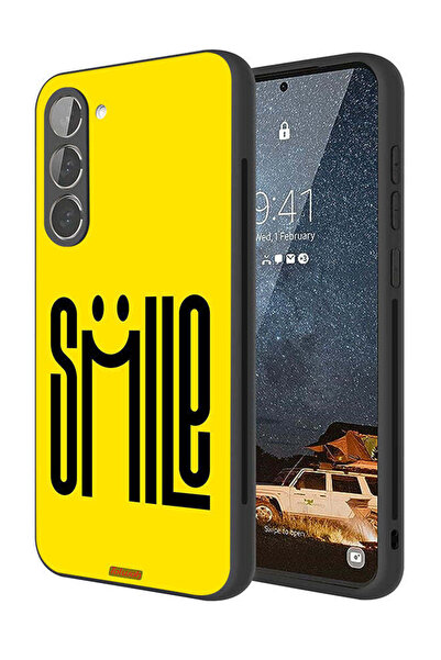 Tolwak غطاء حماية لهاتف سامسونج جالاكسي S23 بلس 5G برسومات ابتسامة فنية