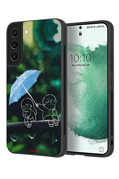 Tolwak غطاء حماية لهاتف سامسونج جالاكسي S22 بلس 5G، رسم زوجين من الفن التجريدي