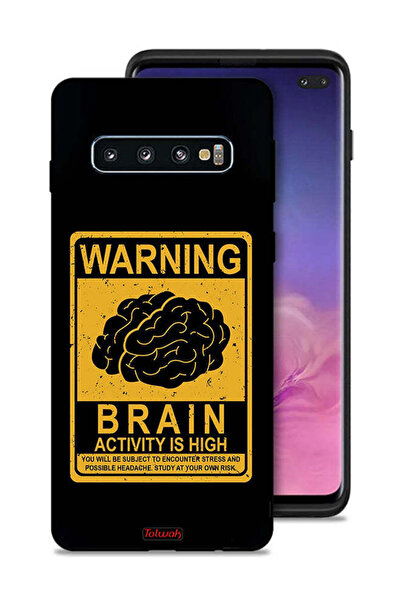 Tolwak غطاء حماية لهاتف Samsung Galaxy S10 Plus تحذير من ارتفاع نشاط الدماغ