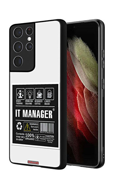 Tolwak غطاء حماية لهاتف سامسونج جالاكسي S21 ألترا 5G، ملصق مدير تكنولوجيا الم...