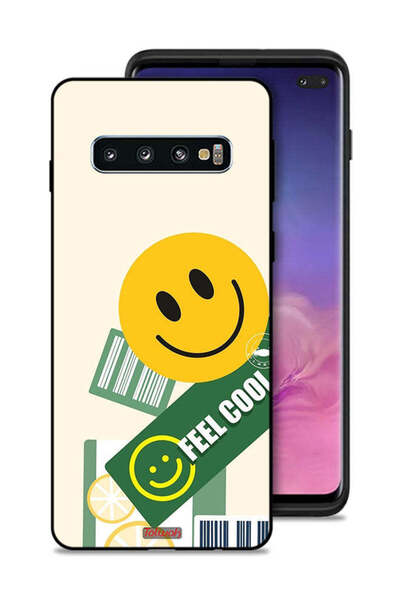 Tolwak غطاء حماية لهاتف Samsung Galaxy S10 Plus بملصق Feel Cool