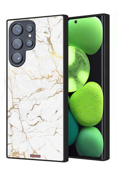 Tolwak غطاء حماية لهاتف سامسونج جالاكسي S22 ألترا 5G بنمط رخامي