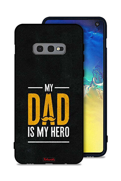 Tolwak غطاء حماية لهاتف Samsung Galaxy S10e "والدي هو بطلي"