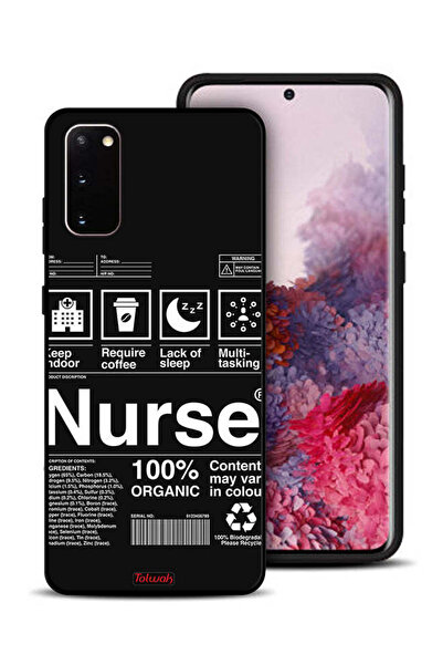 Tolwak غطاء حماية لهاتف سامسونج جالاكسي S20 - ملصق ممرضة