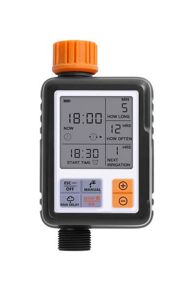 Primo Plus Large Screen Automatic Watering Timer Black/Orange