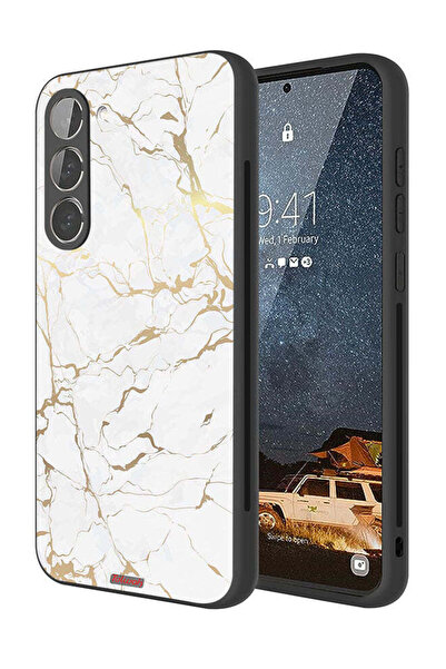 Tolwak غطاء حماية لهاتف سامسونج جالاكسي S23 5G بنمط رخامي