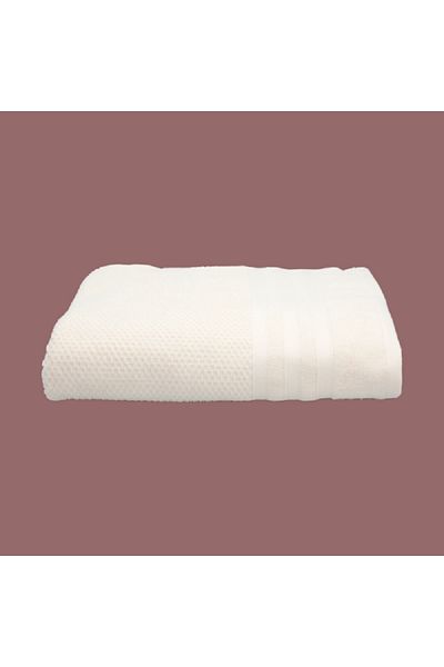 Valentini Soft Highly Absorbent and Quick Drying Beach Towel Ivory 100 x 150cm