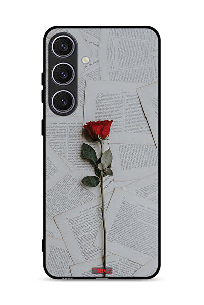 Tolwak غطاء حماية لهاتف سامسونج جالاكسي S25 بلس وردي على ورق