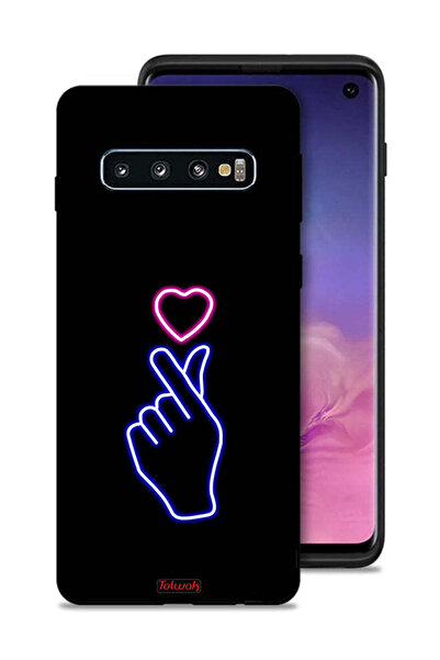 Tolwak غطاء حماية لهاتف Samsung Galaxy S10 بتصميم قلب سريع