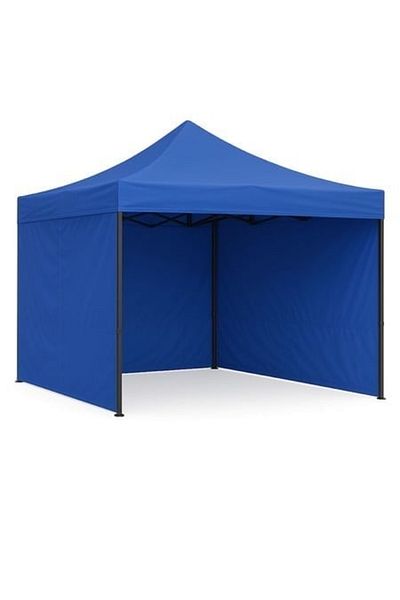 AEIDEN Cort Pavilion 3 x 3 m Complet cu 3 Pereti Laterali si Acoperis, Cadru Pliabil pentru Curte, Gradina
