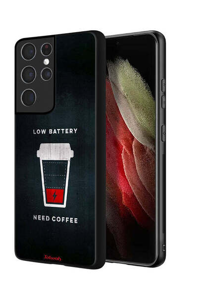 Tolwak غطاء حماية لهاتف Samsung Galaxy S21 Ultra 5G، بطارية منخفضة، تحتاج إلى...