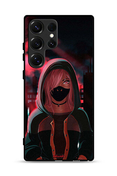 Tolwak غطاء حماية لهاتف سامسونج جالاكسي S25 ألترا بتصميم فتاة ترتدي قناعًا