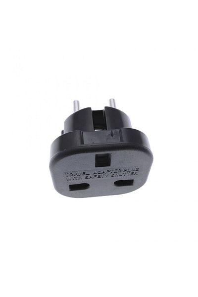 OEM UK plug to Europe plug adapter, CB-07, black
