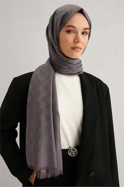 Armine Viscon Square Pattern Shawl 11