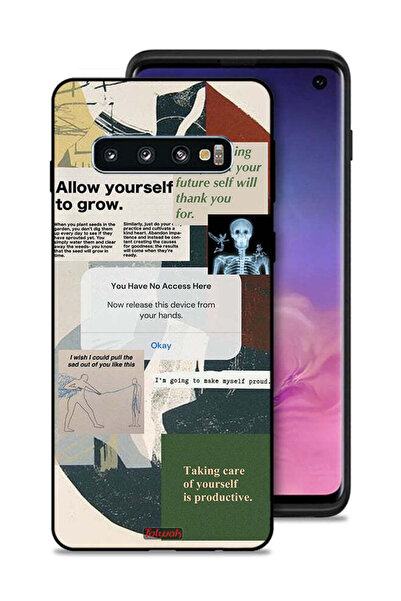Tolwak غطاء حماية لهاتف Samsung Galaxy S10 اسمح لنفسك بالنمو