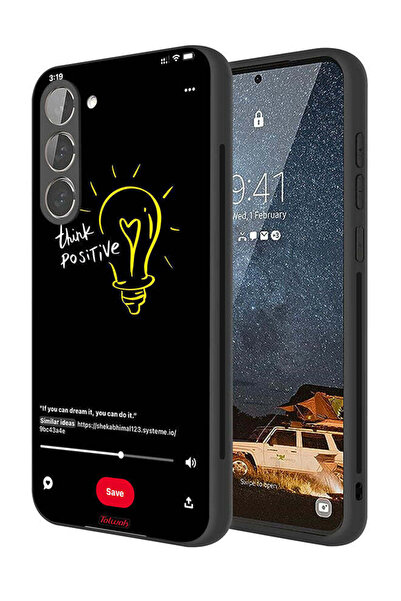 Tolwak غطاء حماية لهاتف سامسونج جالكسي S23 بلس 5G - فكر بإيجابية