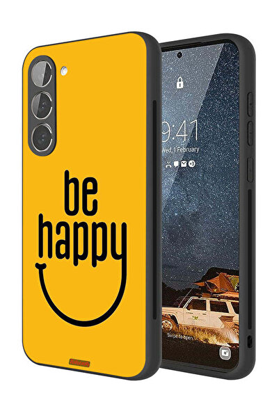 Tolwak غطاء حماية لهاتف سامسونج جالكسي S23 5G كن سعيدًا