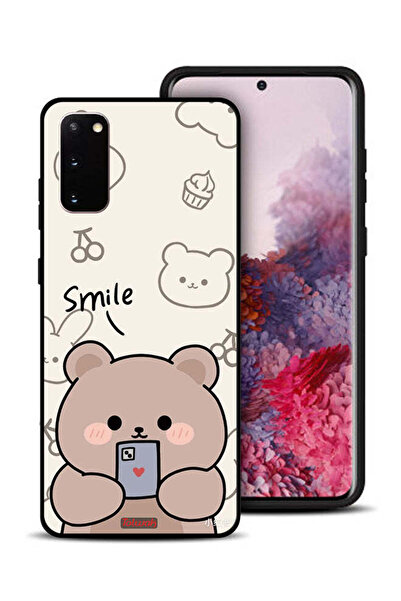 Tolwak غطاء حماية لهاتف سامسونج جالكسي S20 برسومات الدب المبتسم
