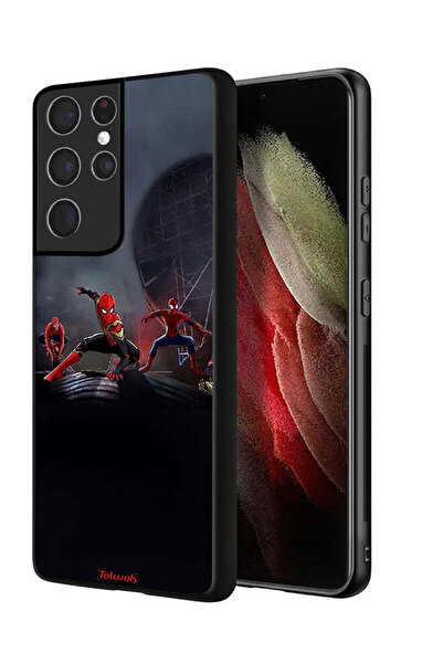 Tolwak Samsung Galaxy S21 Ultra 5G Protective Case Cover Three Spiders