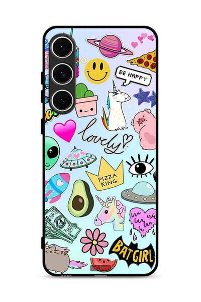 Tolwak غطاء حماية لهاتف سامسونج جالاكسي A56 5G بملصقات جميلة