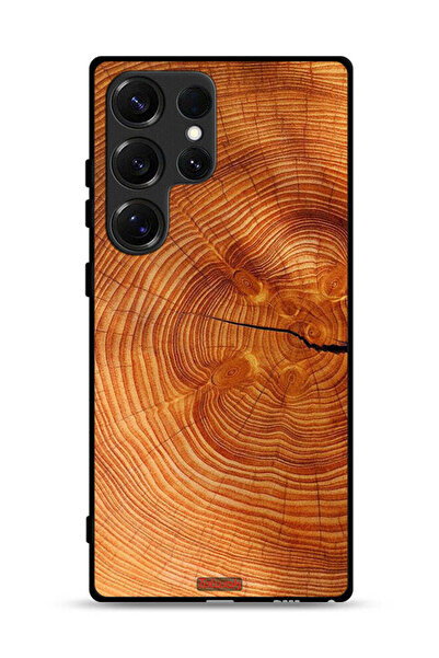 Tolwak غطاء حماية لهاتف سامسونج جالكسي S25 ألترا مصنوع من الخشب المتصدع