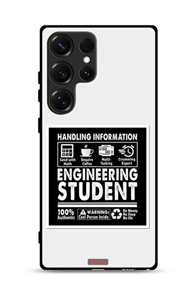 Tolwak غطاء حماية لهاتف سامسونج جالاكسي S25 ألترا، ملصق طالب هندسة