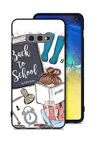 Tolwak غطاء حماية لهاتف Samsung Galaxy S10e بتصميم فتاة العودة إلى المدرسة تق...