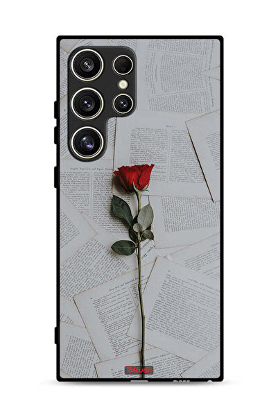 Tolwak غطاء حماية لهاتف سامسونج جالاكسي S24 ألترا 5G وردي على ورق