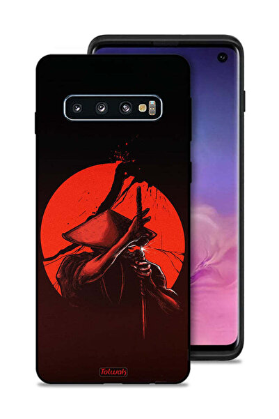 Tolwak غطاء حماية لهاتف سامسونج جالاكسي S10 بتصميم محارب السيف