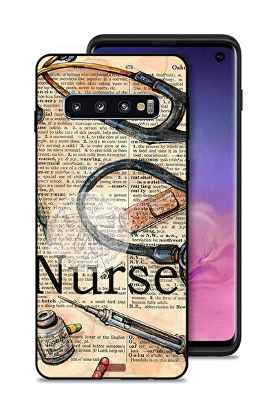 Tolwak غطاء حماية لهاتف Samsung Galaxy S10 بتصميم أدوات ممرضة عتيقة