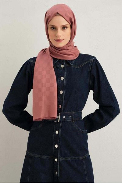 Armine Viscon Square Pattern Shawl 18 with Its Dynamic Style, It Matches and Modern Option