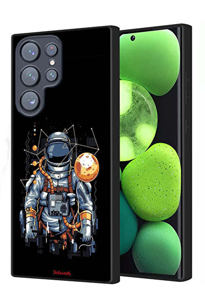Tolwak Samsung Galaxy S23 Ultra 5G Protective Case Cover Astronaut Abstract Art