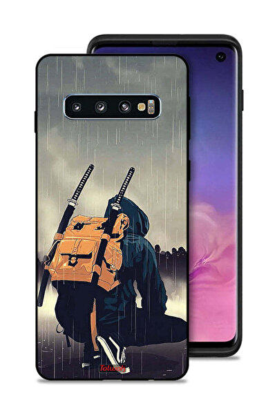 Tolwak غطاء حماية لهاتف سامسونج جالاكسي S10 بتصميم سيف ساموراي الرقمي